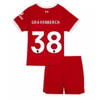Liverpool Ryan Gravenberch #38 Domaci Dres za djecu 2023-24 Kratak Rukav (+ Kratke hlače)